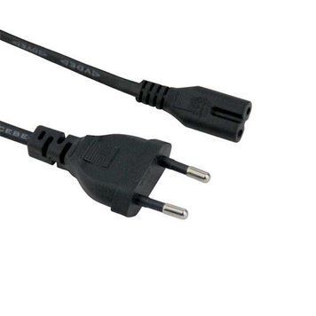 Кабель питания AC для ноутбука 2pin "восьмёрка" 1.5 м черный новый