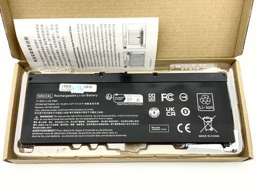 УЦІНКА! Батарея для ноутбука HP gaming 15-cx, 17-cd (SR03XL) 11.55V новий 25Wh