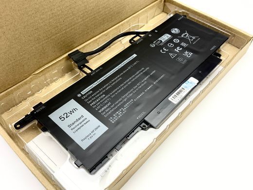 Батарея для ноутбука DELL Latitude 9410 Latitude 7310 2-in-1 (NF2MW) 7.6V 52Wh з елементами A+