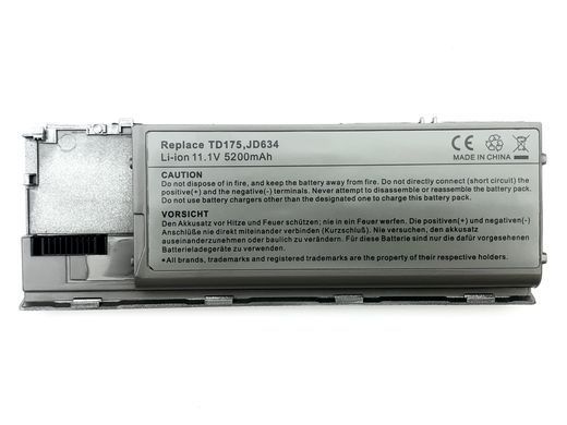 Батарея для ноутбука Dell Latitude D620, D630 ATG, D630, D631, D630c (GD775) 10.8V 4400mAh з елементами A+