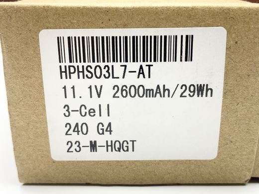 Батарея для ноутбука HP 240 G4, Pavilion 15-af, 250 G4, 256 G4 (HS03) 11.1V 2600mAh с элементами A+