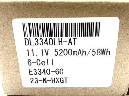 Батарея для ноутбука Dell Latitude 3340 3350 (JR6XC) 11v 4400mAh новий з елементами A+